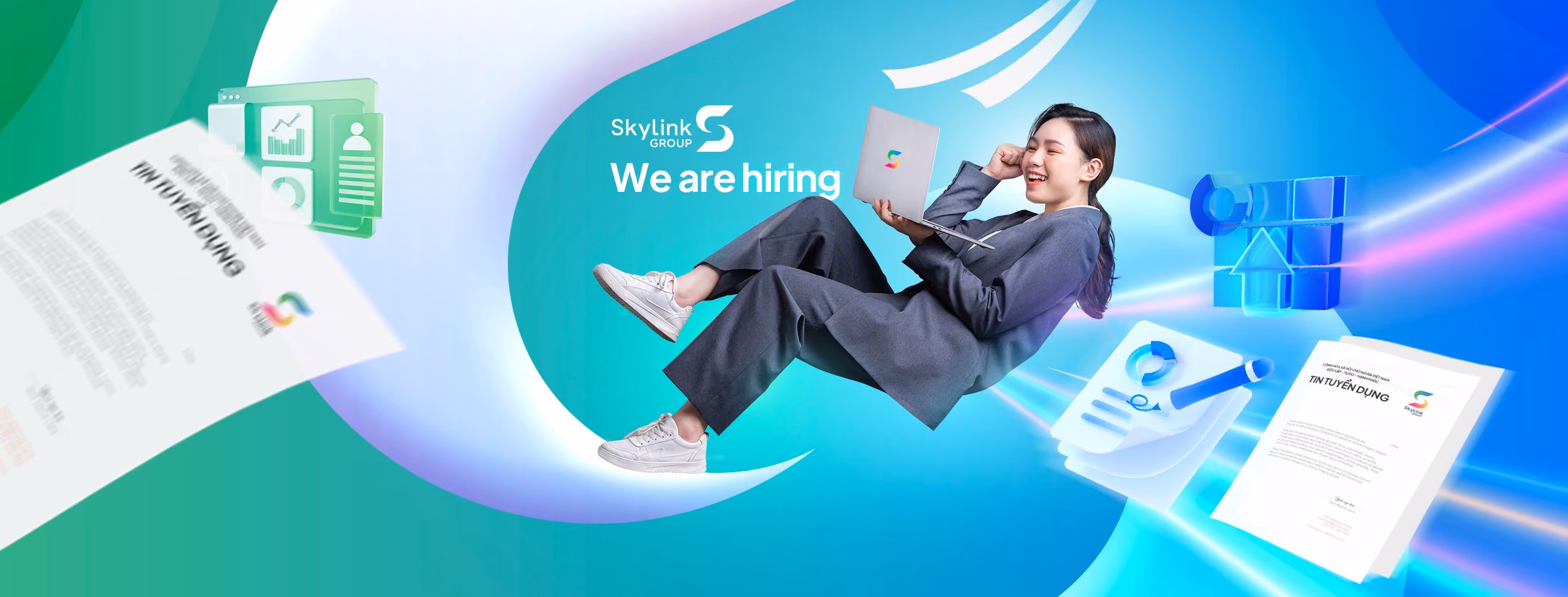 Giao diện dự án Skylink Careers